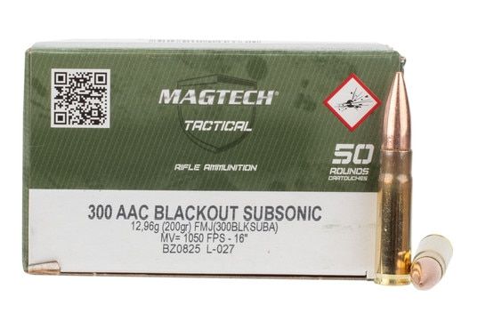 Magtech 300 BLK Subsonic ammo features a 200 grain bullet